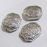 10 Pcs Pack, Approx Size 18x20mm,Aluminum Metal Beads, Antiqued, Light Weight for Tribal Jewellery