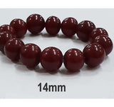 10 Pcs Pack Size about 14mm,Round, Resin Beads, Maroon Color,