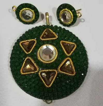 Pachi Work Fashion Pendants Set , Sold by per Set