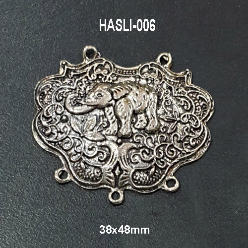 48x38mm Double Loop Boho Hasli Gypsy Pendants Charms Oxidized Sold Per Piece