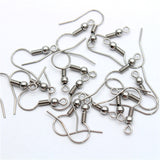 50 Pair Pack' Earring Making Ear Wire Hooks Stainless steel Plated