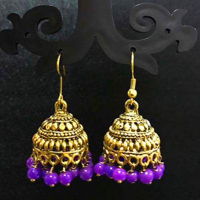High Quality Indian Made Oxidized Jhumka Earring Sold by per Pair Pack