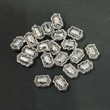 8x10mm Oxidized Metal Beads for Jewellery Making Per pack of 50 Pcs