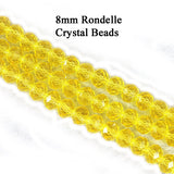 Light Yellow 8x6mm Crystal Rondelle Beads, Crystal Glass Beads For Jewelry making Length of strand: 41 cm ( 16 inches ) About 70~72 Beads