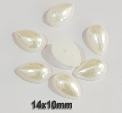 200 Pcs Pack Imitation Acrylic Pearl Cabochons Stone for making jewellery and Crafts work