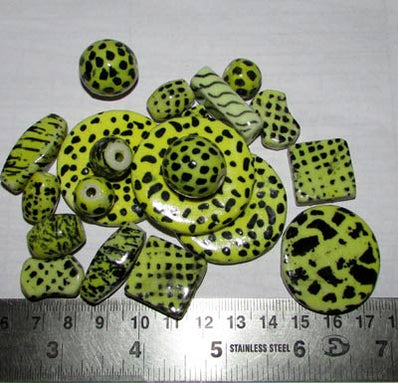 Ceramic Beads, colorful , Size Scle, Sold by Per Pack of 10 Pcs