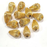 12x20mmLight Weight large size metal beads, Sold Per pack of 10 Pcs