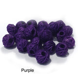 20 Pcs Pack, Round Woven Cotton Thread Beads Size: 10mm~11mm Fine Quality Beads
