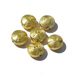 10 Pieces Pack, 14x8mm Gold Plated Spacer Beads, Handmade Lead safe, Nickel safe Brass  bulk quantity available Also Available Copper and Oxidized Silver Finish