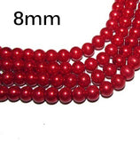 Glass Beads Pearl Beads, Sold by 16 inches strands