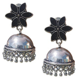 Black Tops 40 mm Long High Quality Brass Made Jhumka Earrings Sold by per pair pack
