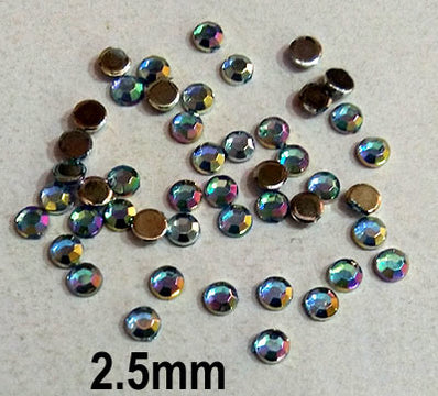 500 Pcs pack Round Acrylic stone for adornment Size mentioned on image