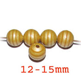 10/PCS PACK Hand Painted wood beads Size 12mm