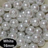 16 mm white Color High Quality Acrylic Pearl flux Beads for Jewelry and Craft,sold by 50 gram Pack,about 20-24 Beads For Bulk quantity order Get special Rate