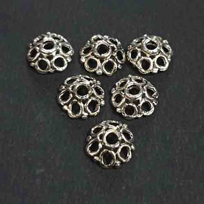 11x4mm Oxi Cap beads for Jewelry Making Sold by 50 Pcs Pack