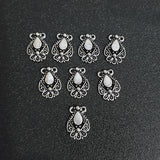 10 Pcs Pack in Size approx 12x17mm Size Chandeliers Link Oxidized Charms beads