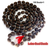 Lotus Seed Mala Beads, Sold 108+1 Beads Mala