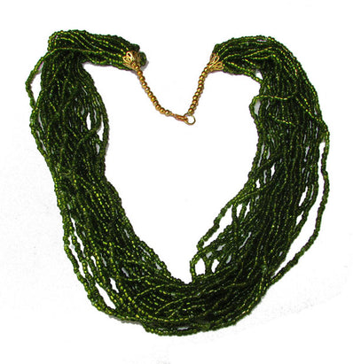 Mutli Strands seed beads Necklaceslace
