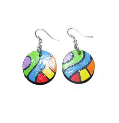 Fashion Earrings Bold and Beautiful !. Metarial:- Wood, size about 25mm