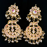 ''EXCLUSIVE''70-80 mm Hand Crafted Kundan Earrings Sold by per Pair pack