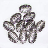 14x10mm oxidizedSilver Metal Beads Sold by 50 pcs