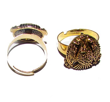 Fashion German Silver Metal Ring, Sold by  Per Piece