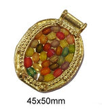 About 45x50 mm Large, Light Weight Ethnic Kashmiri Pendants, Sold Per Piece