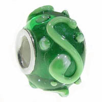 4 Pcs Pack, Large Hole Murano Lampwork Beads 14-16mm