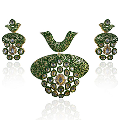 Large Size Kundan Pendant Set high quality Sold Per Set