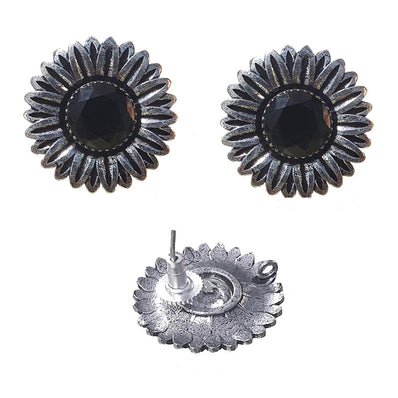 25 mm Stone Studded Earring studs sold by per pair pack (Semi precious Stone Studded)