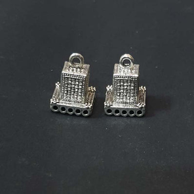 21x15mm Medium Size Oxidized Jhumka Base for Jewellery Making Findings, sold Per pair