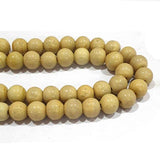 Beige Color Opaque Glass Beads
