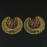 25x36mm Beatiful Stone Studded Earring Making Material Sold by per Pair pack