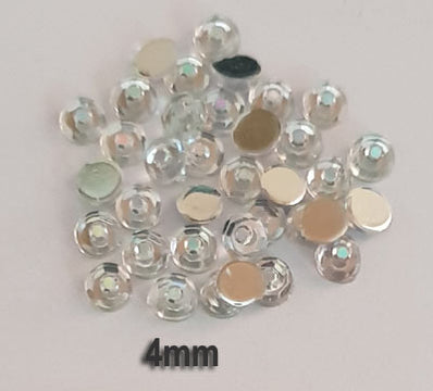 500 Pcs pack Round Acrylic stone for adornment Size mentioned on image