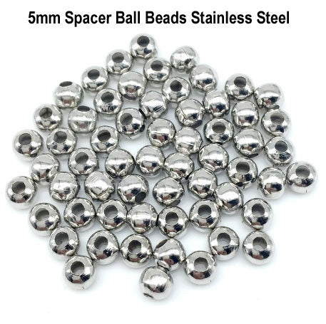 100pcs Stardust Silver Plated Spacer Beads - 4mm Round Brass Base Beads For Jewelry Making