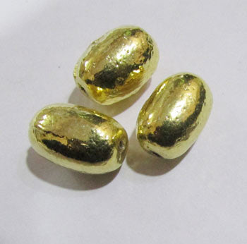 10 Pcs Pack, Approx Size 12X20mm,Aluminum Metal Beads, Antiqued, Light Weight for Tribal Jewellery