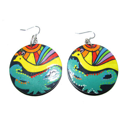 Fashion Earrings Bold and Beautiful !. Metarial:- Wood, size about 60mm
