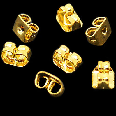 10 Pair Pack' Earring Back Findings Metal Stopper