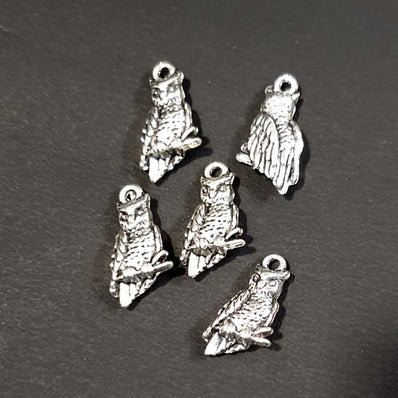 5 Pcs Pack, Approx Size 12x22mm Small Metal Charms Pendant Oxidised Finish  Jewellery Making Raw Materials
