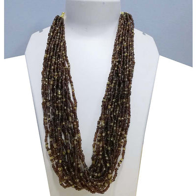 20~30 Line 28" long Multi Row Seed Beads Glass Jewellery Necklace