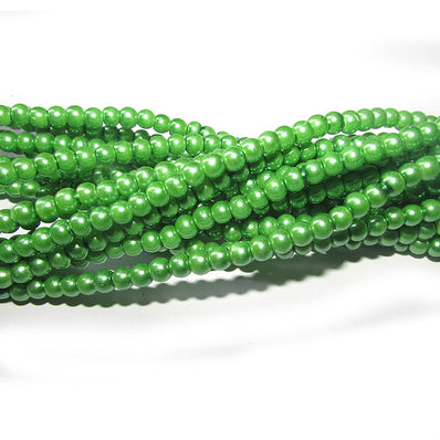 4mm Glass Beads Pearl Sold Per Strand of 32" About 210~220 Beads Colorful