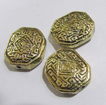 10 Pcs Pack, Approx Size 18x20mm,Aluminum Metal Beads, Antiqued, Light Weight for Tribal Jewellery