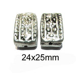 10 Pcs Pack, Approx Size Medium aluminium bead, Size 24x25mm