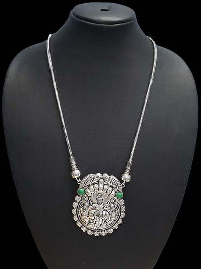 Oxidized Temple Necklace Sold By Per Piece