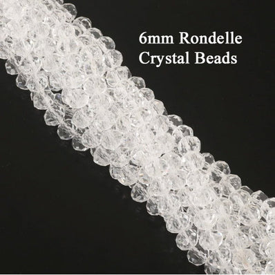 6x5mm Crystal Rondelle Beads, Crystal Glass Beads For Jewelry making Length of strand: 41 cm ( 16 inches ) About 92~95 Beads