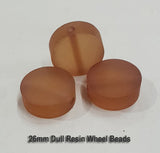 10 Pcs Pack Size about 26mm Resin Beads