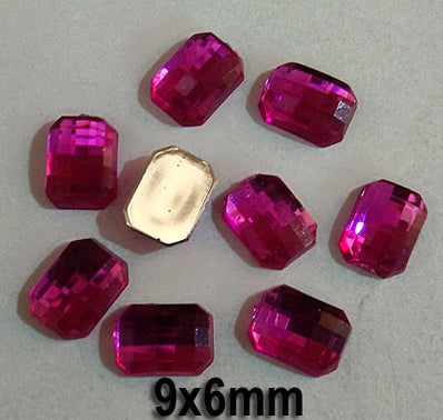500 PCS Acrylic Craft Gems Kundan Stone Used in Nail Art, Clothing, Jewelry adornment, Crafts  etc. Not adhesive Flat Back can use glue to finish your project