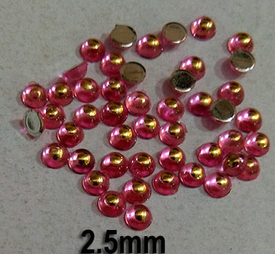 500 Pcs pack Round Acrylic stone for adornment Size mentioned on image