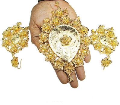 Very large Size (Palm Size) classical Pendant set for bold jewellery