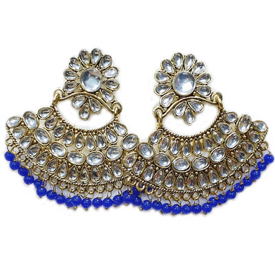 Traditional Marriage Party Bridal Earring Bold Large and Heavy Eye Catching
